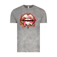 Cloud Rock volleyball lips Vintage Tee - Zillion Design Studio