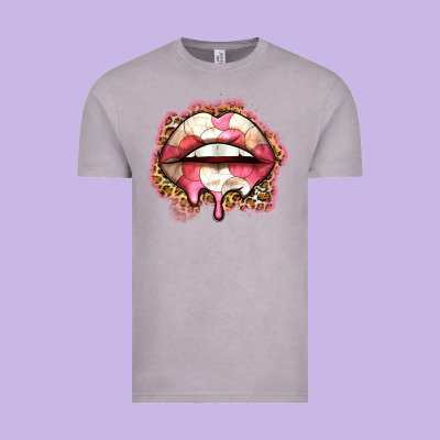 Volleyball Lips Vintage Tee Designed By Zillion Design Studio