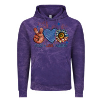 Cloud Purple peace love america billie wilder Vintage Hoodie - texasbilliewilder