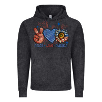 Vintage Black peace love america billie wilder Vintage Hoodie - texasbilliewilder