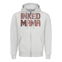 Dove Grey inked mama Zipper Hoodie - JahusDesignShop