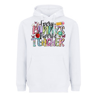 White every bunnys favorite teacher Heavyweight Hoodie - MaliasSmallBusiness