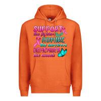 Carrot Support The Lighters Admire The Survivors Remember The Angels Premium Hoodie - BundleAndBundleShop