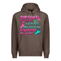 Coffee Support The Lighters Admire The Survivors Remember The Angels Premium Hoodie - BundleAndBundleShop