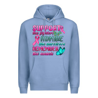 Colony Blue Support The Lighters Admire The Survivors Remember The Angels Premium Hoodie - BundleAndBundleShop