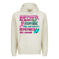 Oatmeal Heather Support The Lighters Admire The Survivors Remember The Angels Premium Hoodie - BundleAndBundleShop