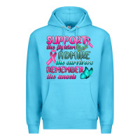 Ocean Blue Support The Lighters Admire The Survivors Remember The Angels Premium Hoodie - BundleAndBundleShop