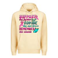 Pina Colada Support The Lighters Admire The Survivors Remember The Angels Premium Hoodie - BundleAndBundleShop