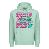Seafoam Support The Lighters Admire The Survivors Remember The Angels Premium Hoodie - BundleAndBundleShop