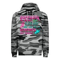 Slate Camo Support The Lighters Admire The Survivors Remember The Angels Premium Hoodie - BundleAndBundleShop