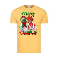 Vintage Mustard christmas roosters Vintage Tee - RanaPortraitStore