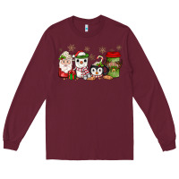 Burgundy Christmas coffee Long Sleeve Tee - JahusDesignShop