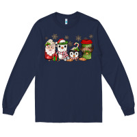 Navy Christmas coffee Long Sleeve Tee - JahusDesignShop