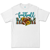 White western leopard camouflage sunflowers  glitter mom football Premium Tee - Artiststas