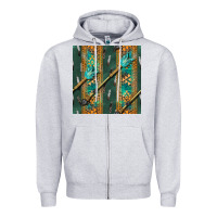 Heather Grey aztec and arrow Zipper Hoodie - BundleAndBundleShop