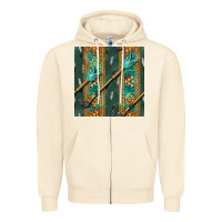 Sandshell aztec and arrow Zipper Hoodie - BundleAndBundleShop