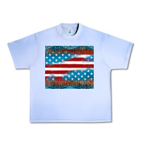 Grape Ice Leopard glitter American flag tumbler Urban Heavy Tee - Neo Western