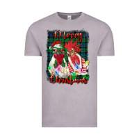 Vintage Zinc christmas roosters with background Vintage Tee - RanaPortraitStore
