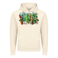 Vintage Artic christmas trees with volleyball Vintage Hoodie - Zillion Design Studio