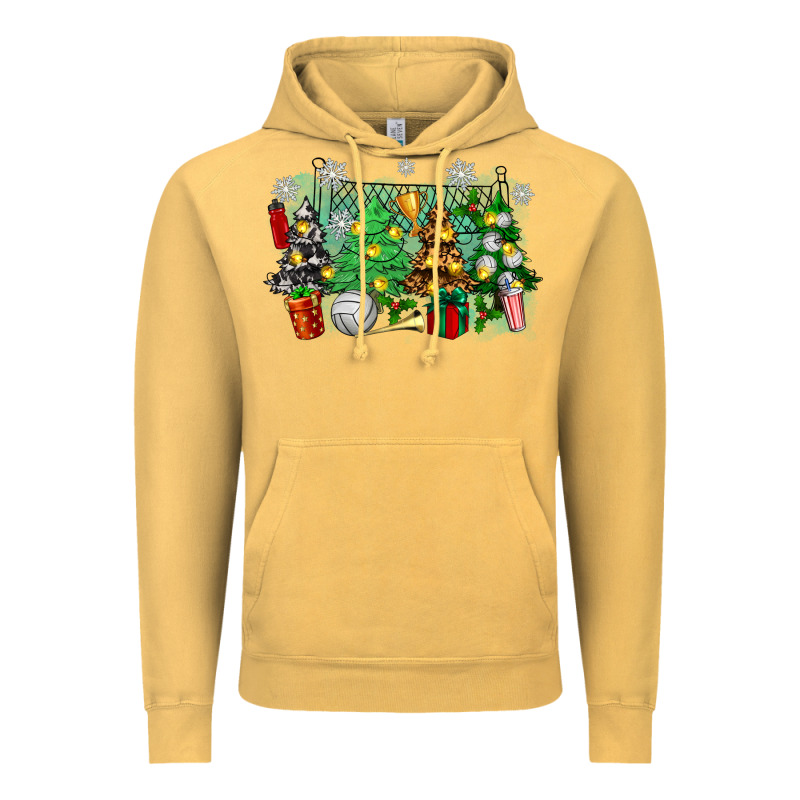 Christmas Trees With Volleyball Vintage Hoodie by Zillion Design Studio | Teevron