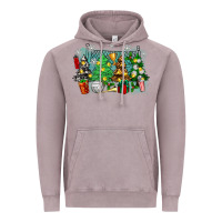 Vintage Zinc christmas trees with volleyball Vintage Hoodie - Zillion Design Studio