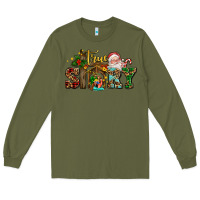 Army Green true story jesus and mary wıth santa Long Sleeve Tee - AdoDesignShop
