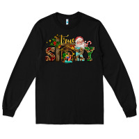 Black true story jesus and mary wıth santa Long Sleeve Tee - AdoDesignShop