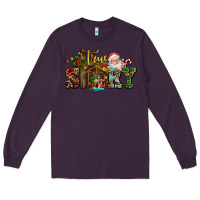 Plum true story jesus and mary wıth santa Long Sleeve Tee - AdoDesignShop