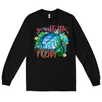 Black go with the flow Long Sleeve Tee - AdoDesignShop