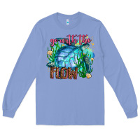 Colony Blue go with the flow Long Sleeve Tee - AdoDesignShop