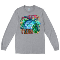 Heather Grey go with the flow Long Sleeve Tee - AdoDesignShop