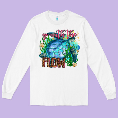 Go With The Flow Long Sleeve Tee Designed By Adodesignshop