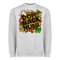 Heather Grey dope black nurse Heavyweight Sweatshirt - Zillion Design Studio