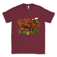 Burgundy Christmas Gelbvieh Classic Tee - JahusDesignShop