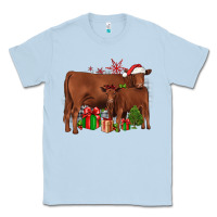 Dusty Blue Christmas Gelbvieh Classic Tee - JahusDesignShop