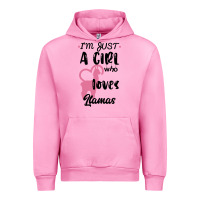 Fuchsia Pink Just A Girl Who Loves Llamas I Love Llamas Urban Hoodie - Bettercallsaul