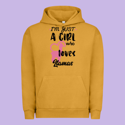 Just A Girl Who Loves Llamas I Love Llamas Urban Hoodie Designed By Bettercallsaul