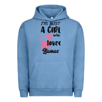 Pigment Pebble Blue Just A Girl Who Loves Llamas I Love Llamas Urban Hoodie - Bettercallsaul