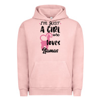 Pigment Salmon Just A Girl Who Loves Llamas I Love Llamas Urban Hoodie - Bettercallsaul