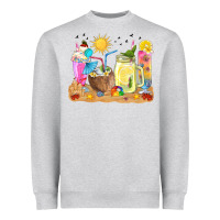 Summer Drinks Coffee Cups Heavyweight Sweatshirt | Teevron