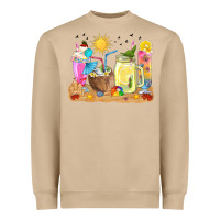 Mushroom summer drinks coffee cups Heavyweight Sweatshirt - texasbilliewilder