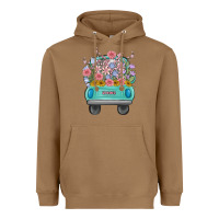 Truck With Flowers Malia Heavyweight Hoodie | Teevron