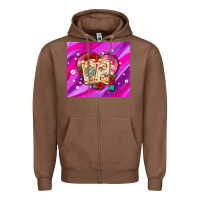 Chestnut valentines day playing cards and pearl watercolor Zipper Hoodie - AdoDesignShop