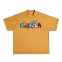 Peanut Butter Lightning bolt with America Urban Heavy Tee - Neo Western