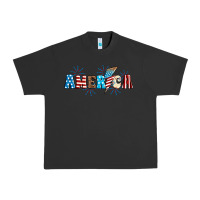 Pigment Black Lightning bolt with America Urban Heavy Tee - Neo Western