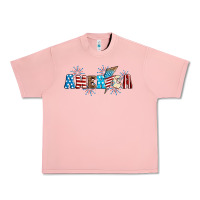 Salmon Lightning bolt with America Urban Heavy Tee - Neo Western
