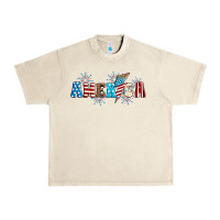 Sandshell Lightning bolt with America Urban Heavy Tee - Neo Western