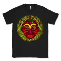 Black african masks round earrings 4 Classic Tee - BundleAndBundleShop