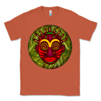 Copper african masks round earrings 4 Classic Tee - BundleAndBundleShop