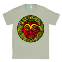 Matcha african masks round earrings 4 Classic Tee - BundleAndBundleShop